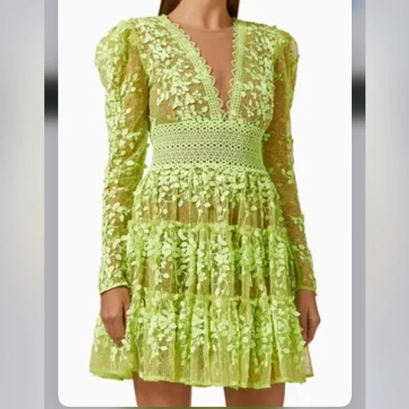 bronx and banco megan embroidered mini dress Megan Mini Dress Bronx and Banco XS – The Exchange Project